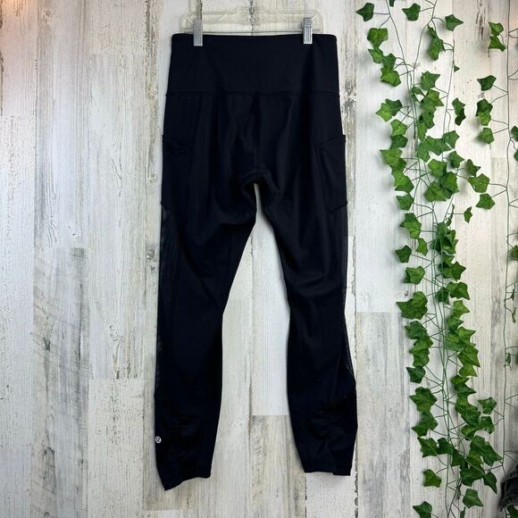 Lululemon mesh black leggings size 8 - Picture 4 of 8